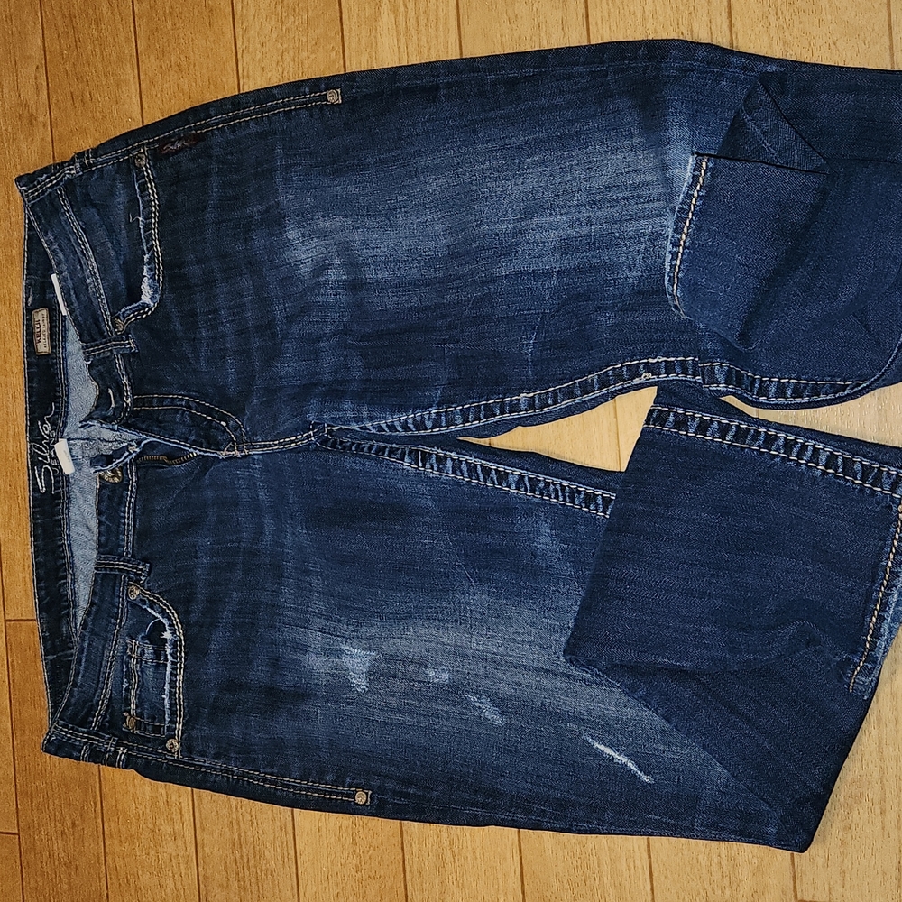 Womens silver jeans